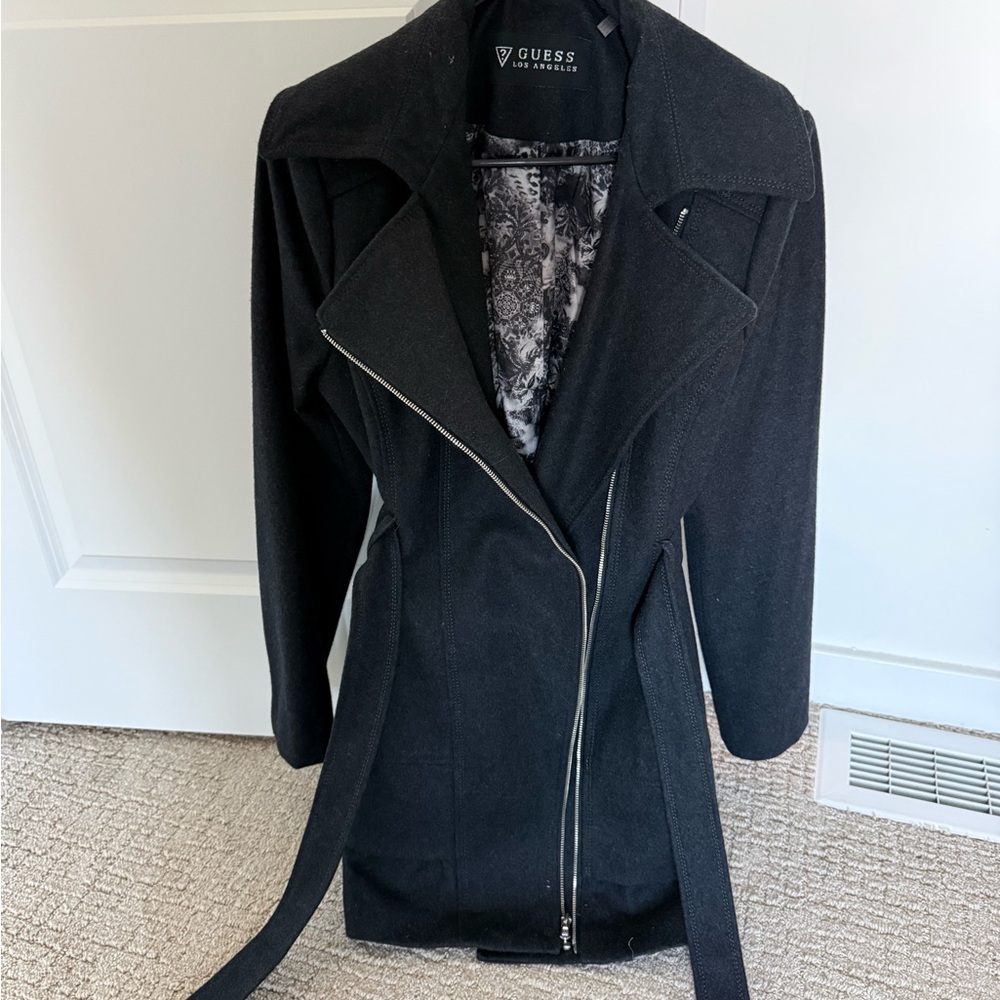 GUESS Women's Gray Trench Coat